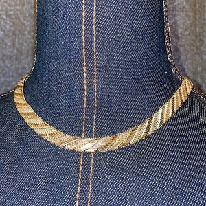 🔆 Sterling silver women’s woven choker necklace